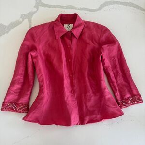 Ice Women's Pink and Red Blouse